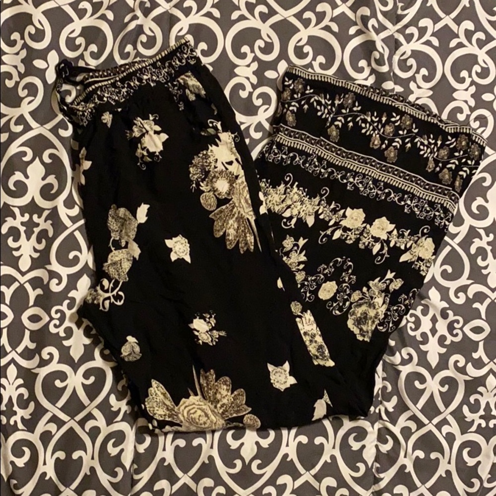 Floral Print Pants | Sheer Fitting